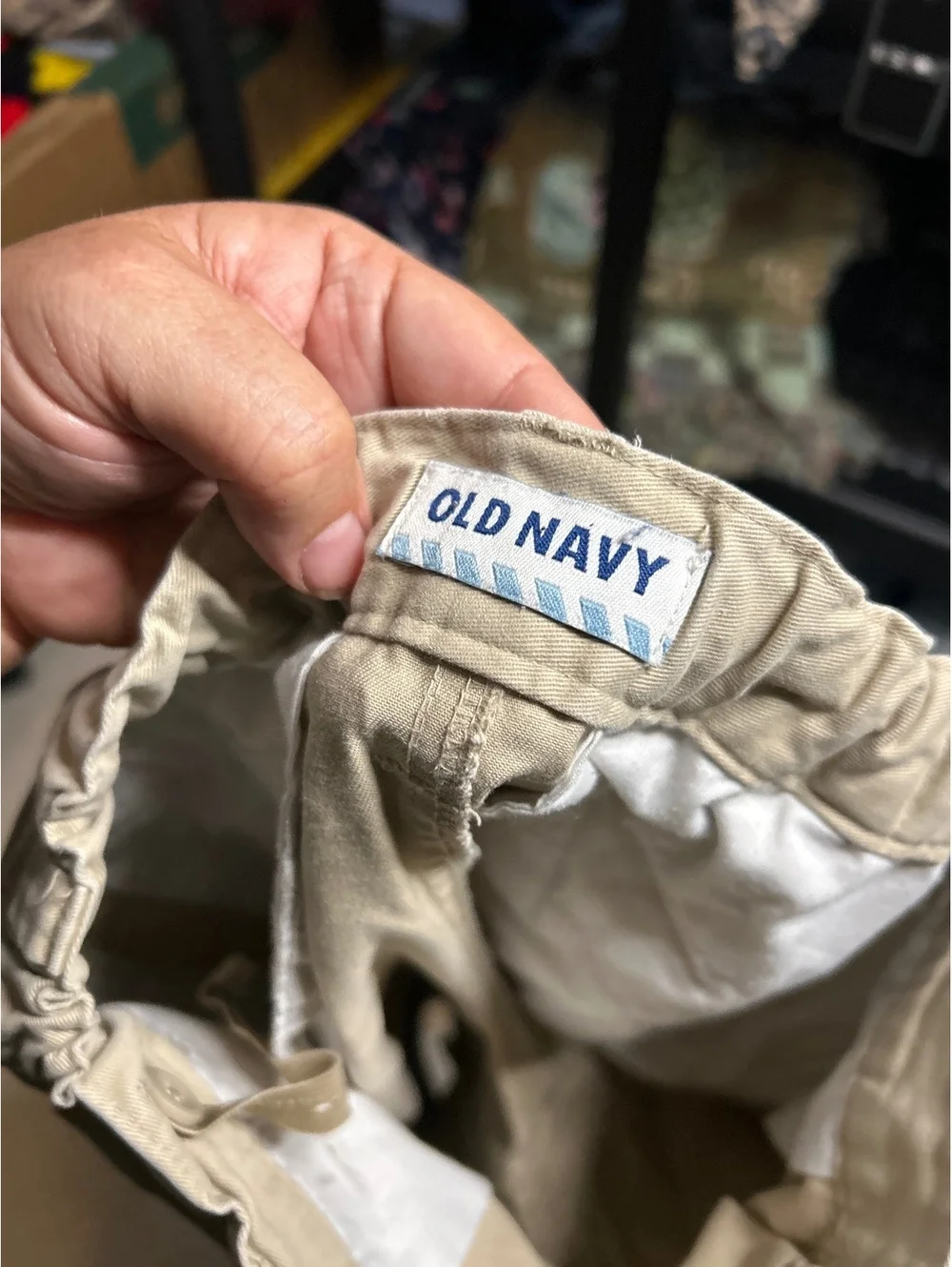 Old Navy Beige Cotton Khaki Pants Size 18 Regular